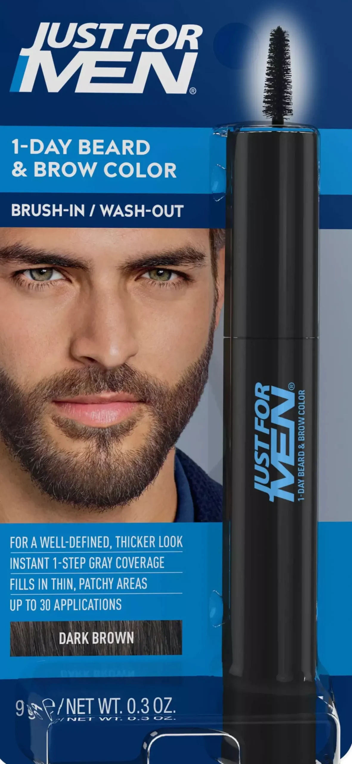 Just For Men Skägg- & Bryn färg Dark Brown