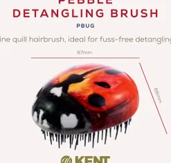 Kent Brushes Pebble Brush Bug - travel size