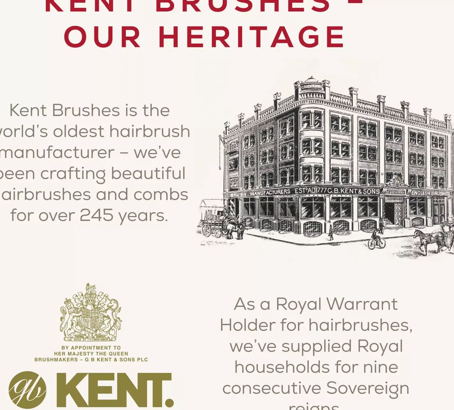 Kent Brushes Pebble Brush Gold - travel size