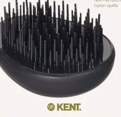 Kent Brushes Pebble Brush Matt Black - travel size