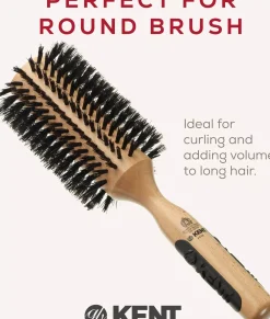 Kent Brushes XL Round Brush Boar