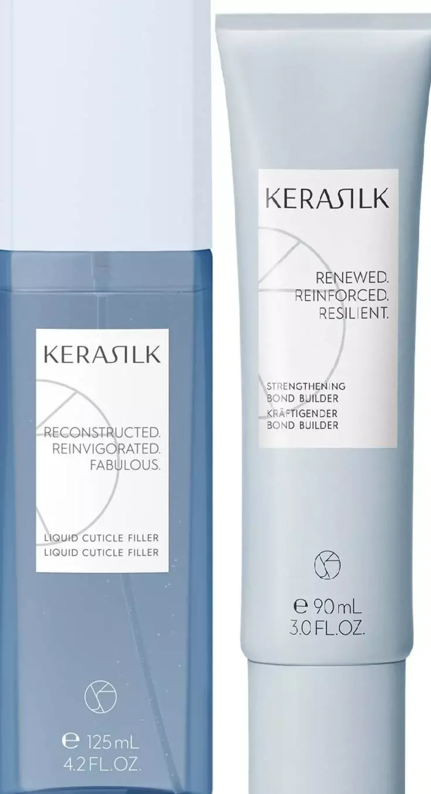 Kerasilk Bond Repair Bundle Liquid Cuticle Filler 125 ml & Strengthening Bond Builder 90 ml