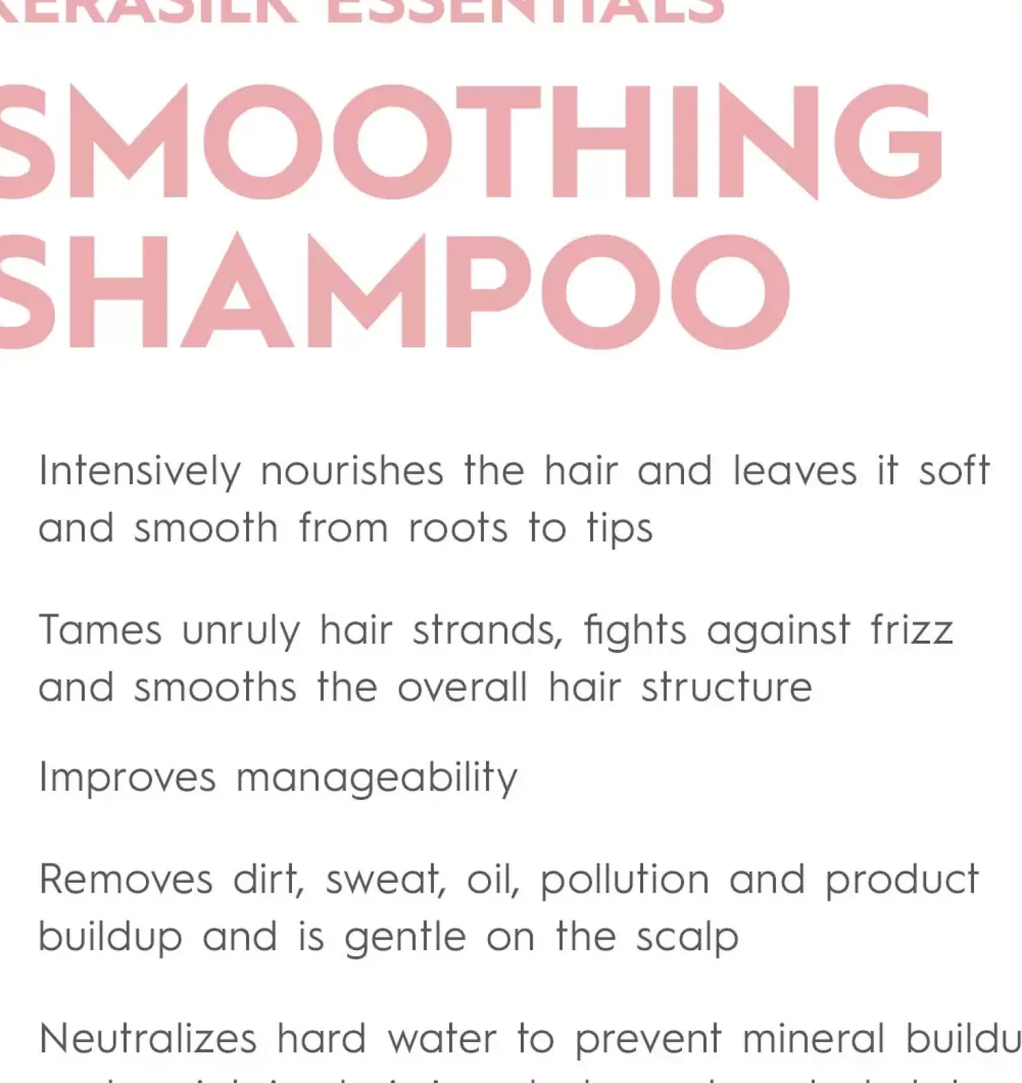KerasilkESSENTIALS Smoothing Shampoo 250 ml