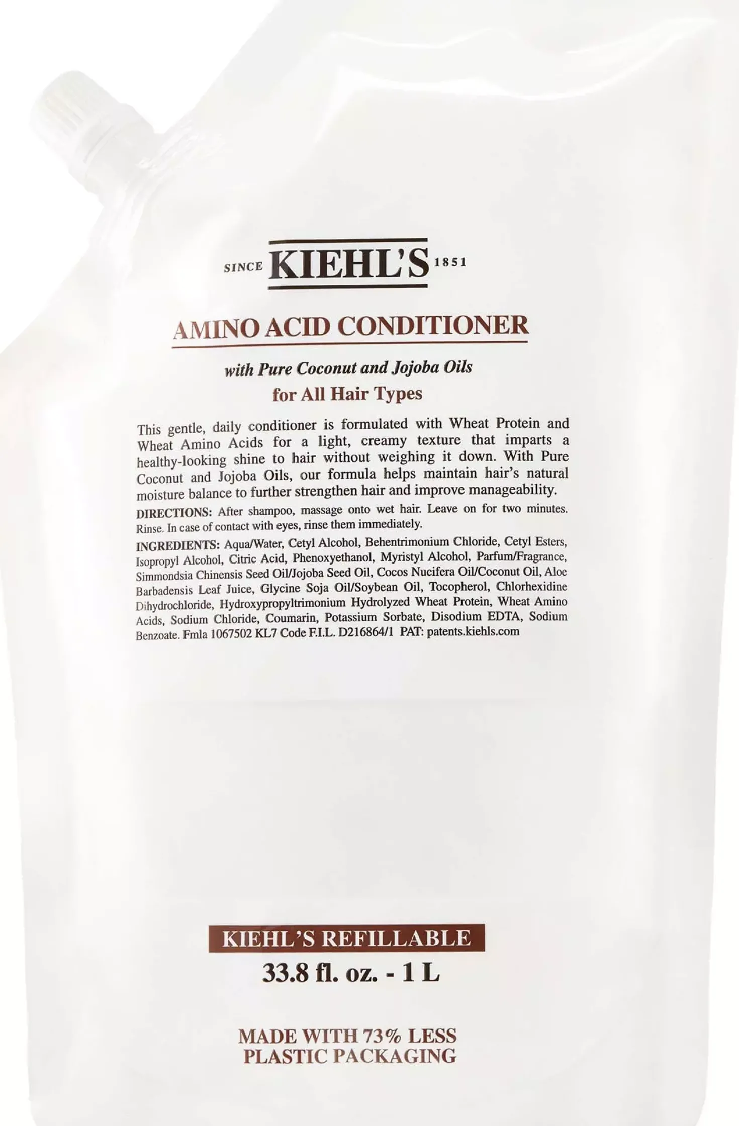Kiehl's Conditioner with Coconut Oil Refill 1000 ml