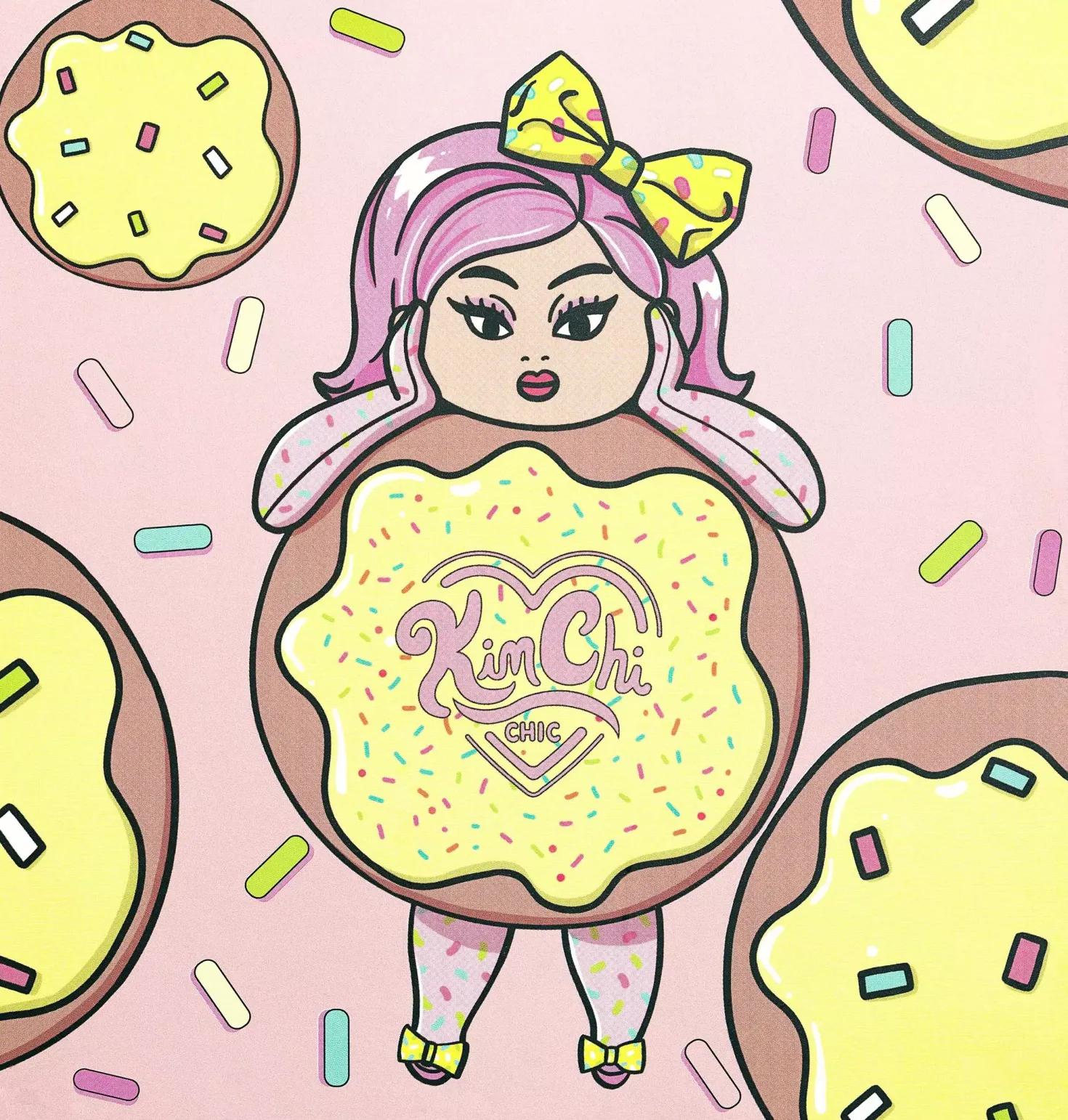 KimChi Chic Donut Collection Eyeshadow Palette Strawberries & Cream