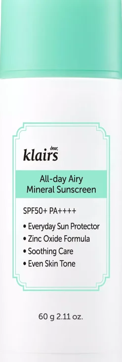 Klairs All-day Airy Mineral Sunscreen 60 ml