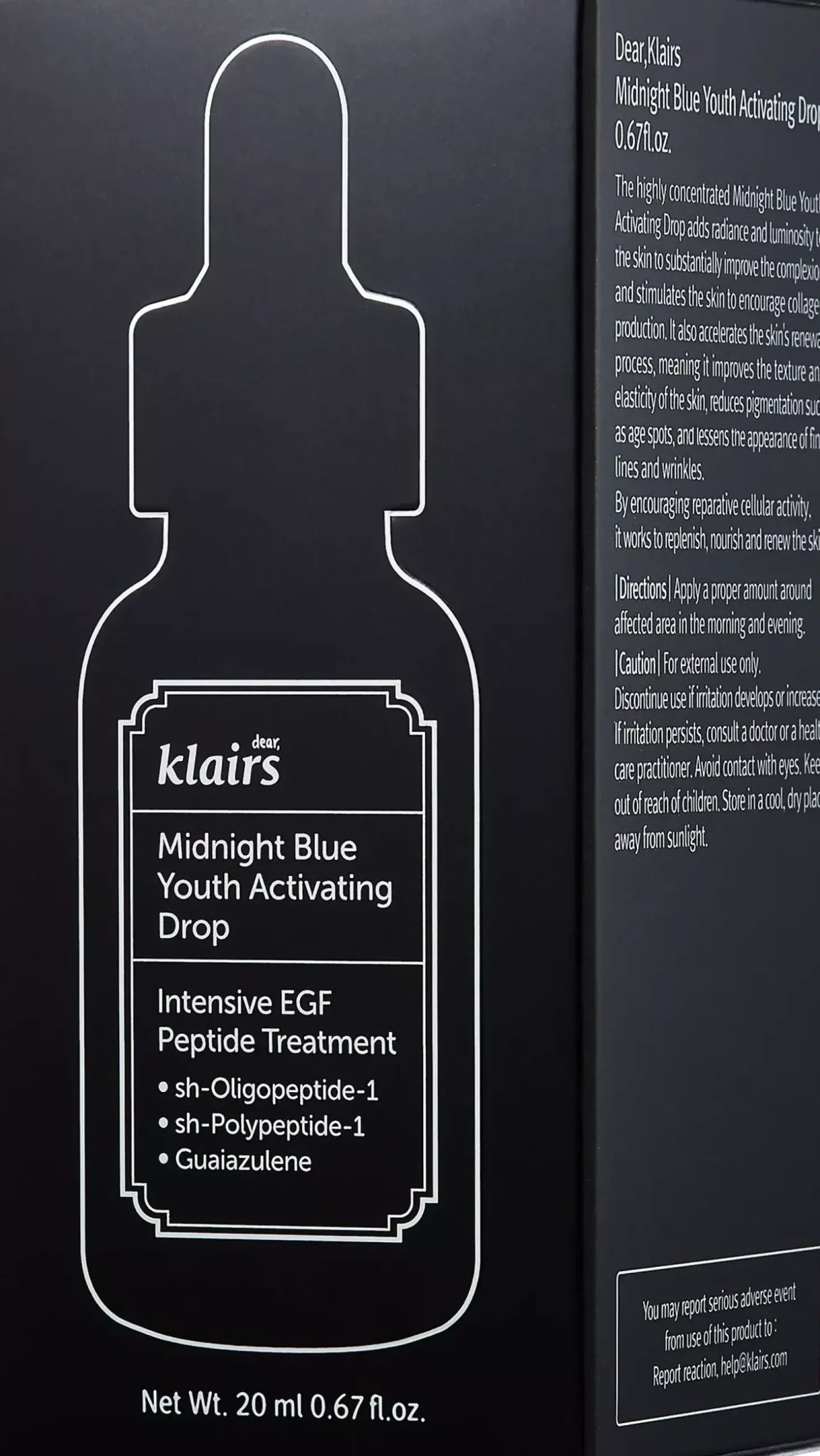 KlairsBlue Calming Midnight Youth Activating Drop