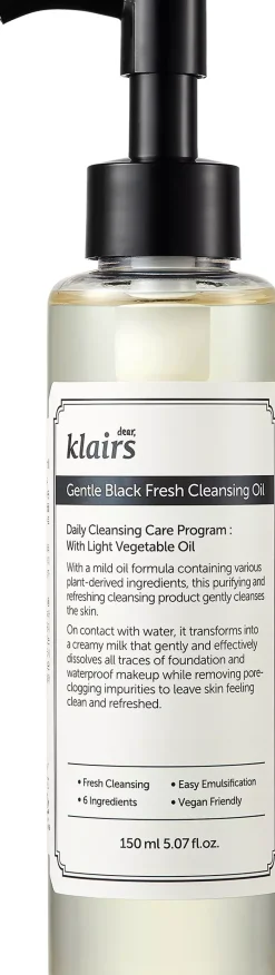KlairsGentle Black Gentle Black Fresh Cleansing Oil 150 ml