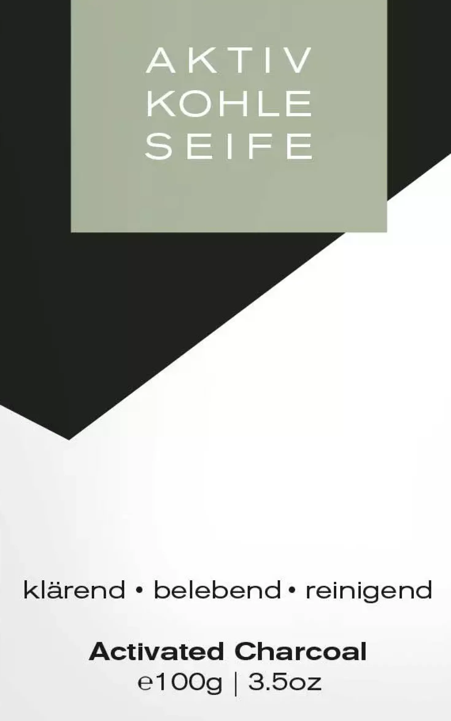 Klar Seifen Activated Charcoal Face Soap 100 g