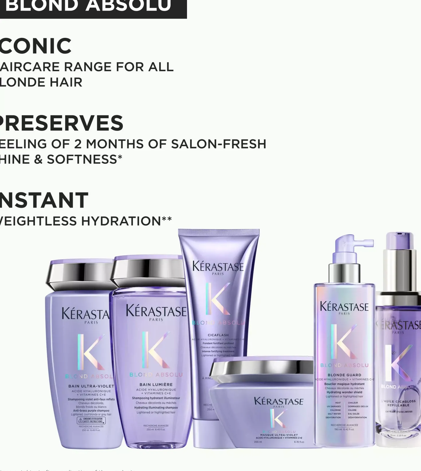KérastaseBlond Absolu L´Huile Cicagloss Refillable Hair Oil 75 ml