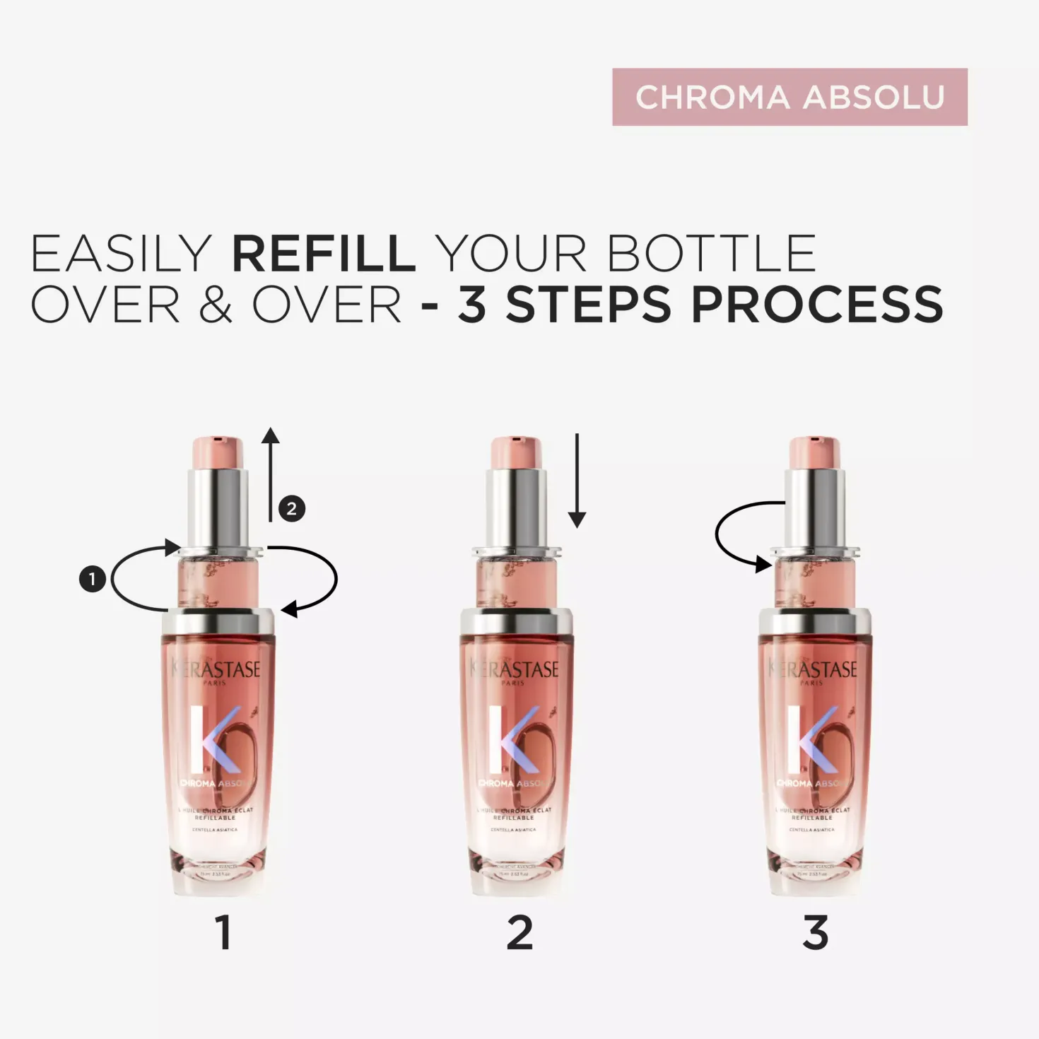 KérastaseChroma Absolu Chroma Éclat Refillable Hair Oil 75 ml