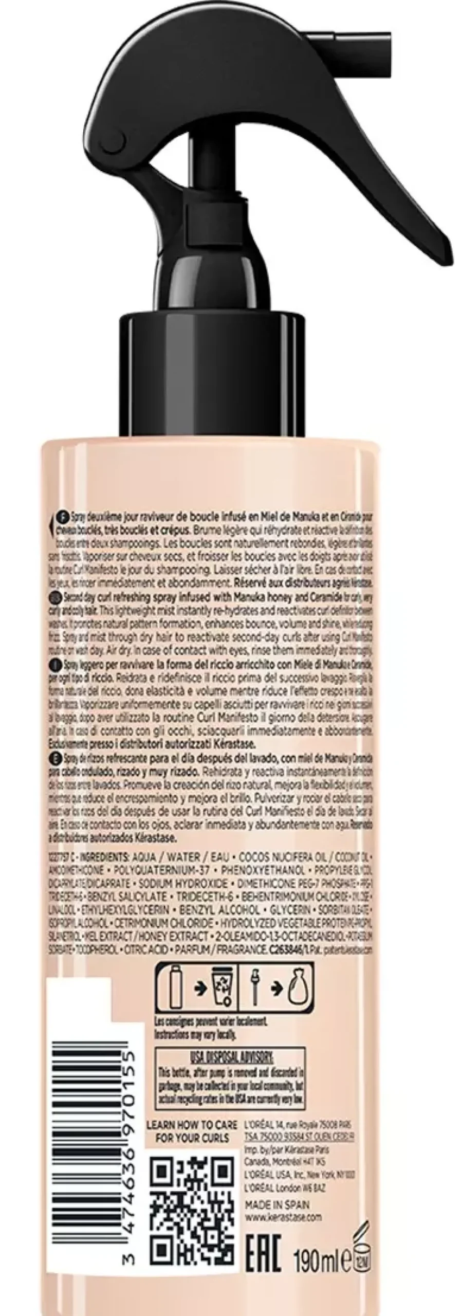 KérastaseCurl Manifesto Refresh Absolu leave-in 190 ml