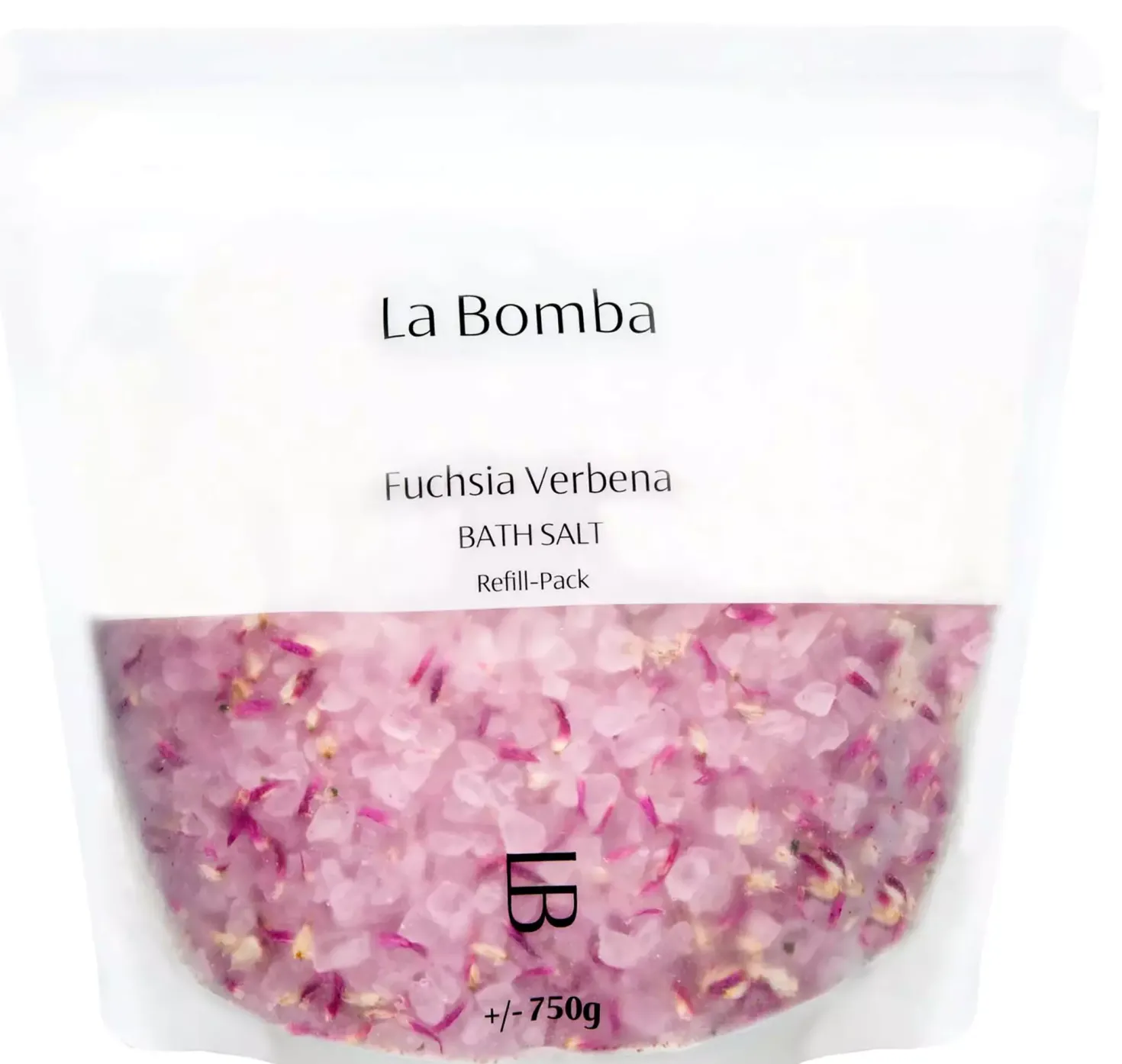 La Bomba Fuchsia Verbena Bath Salt Refill Pack 750 g