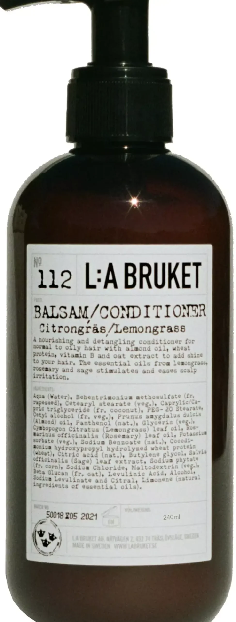 L:a Bruket Balsam Citrongräs 240 ml