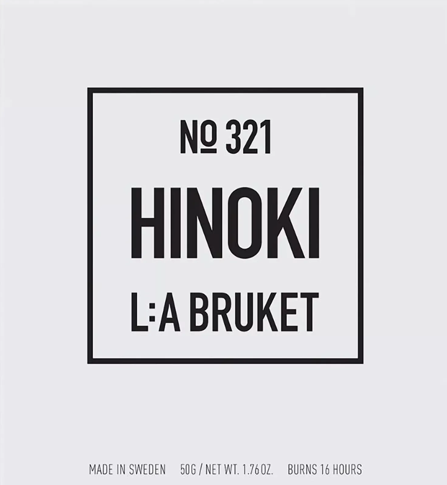 L:a Bruket Candles 321 Hinoki 50 g