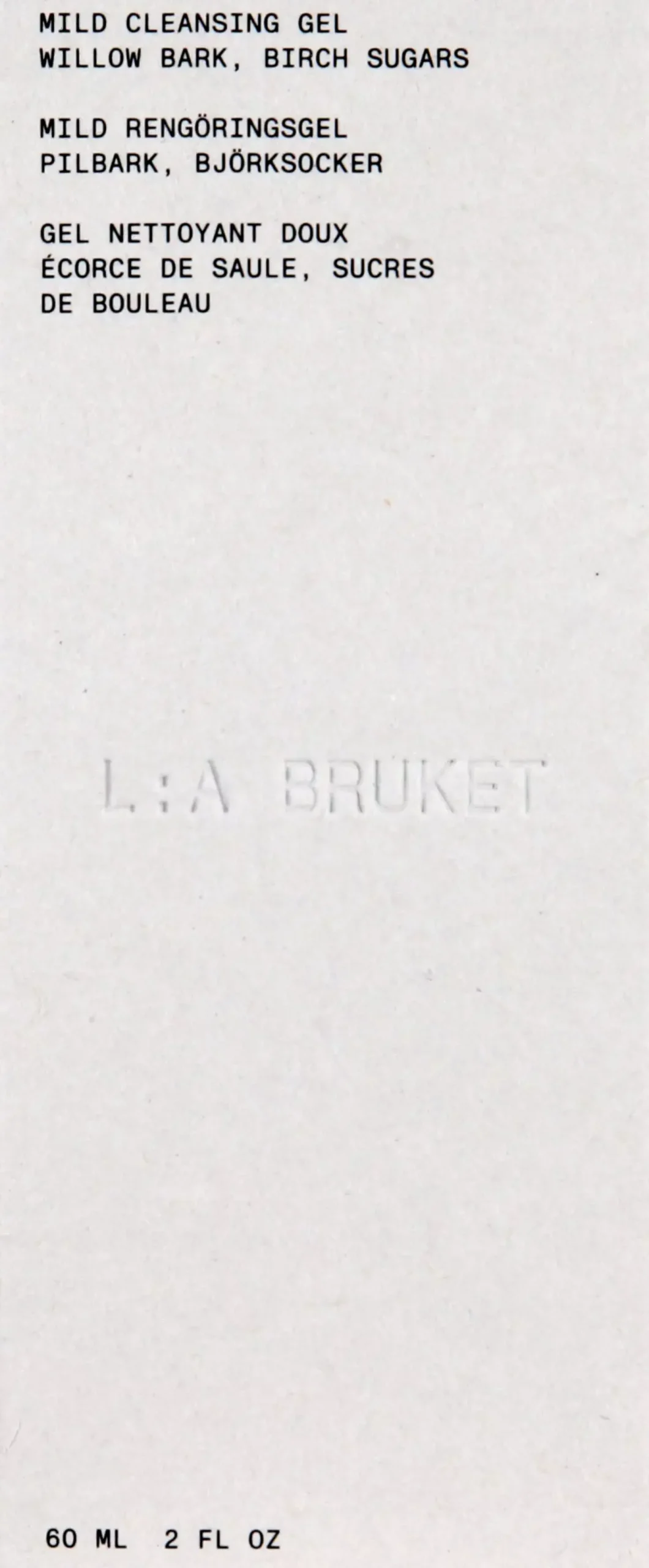 L:a Bruket 277 Mild Cleansing Gel CosN 60 ml