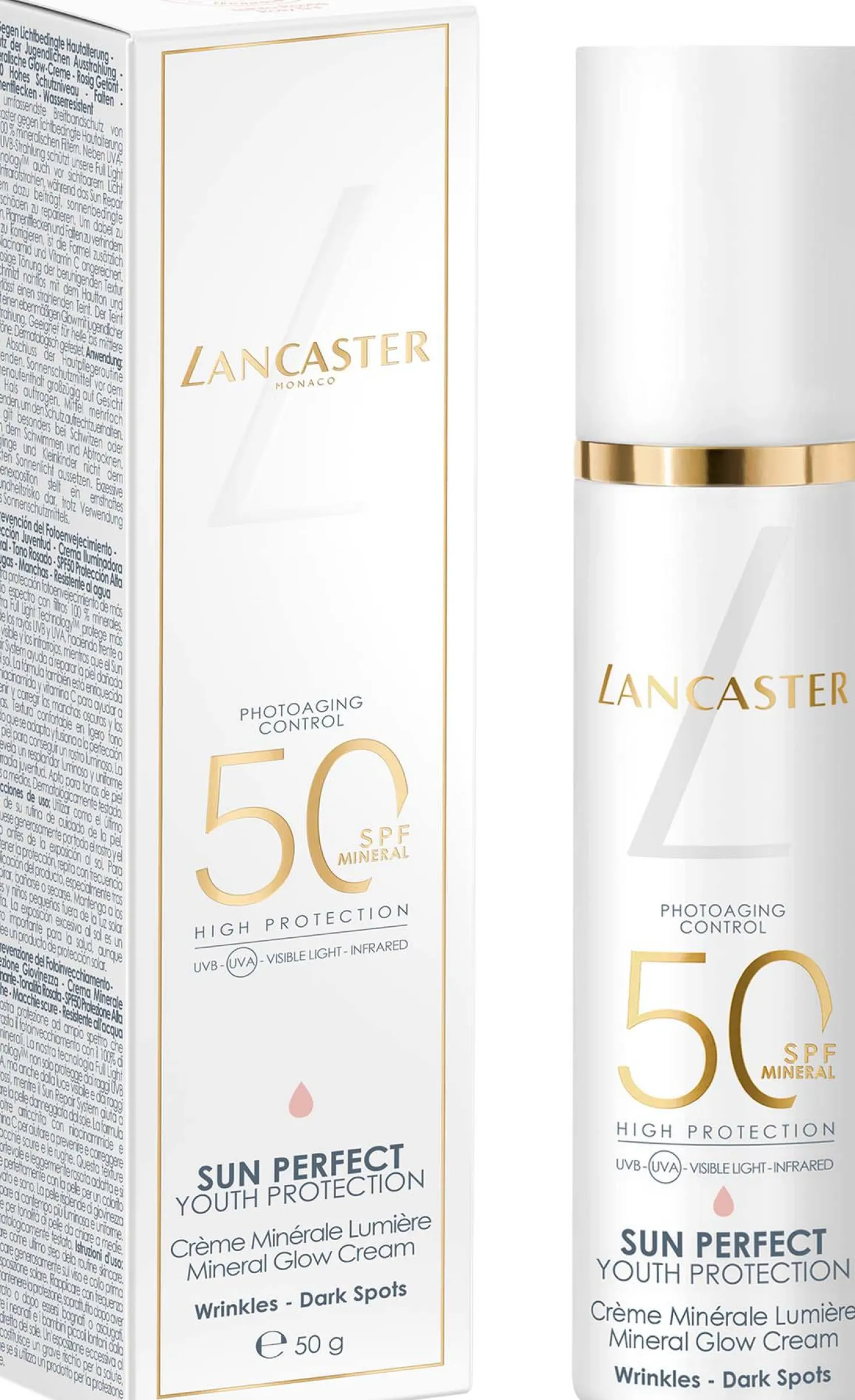 Lancaster Sun Perfect Mineral Glow Cream High Protection SPF50 50 ml