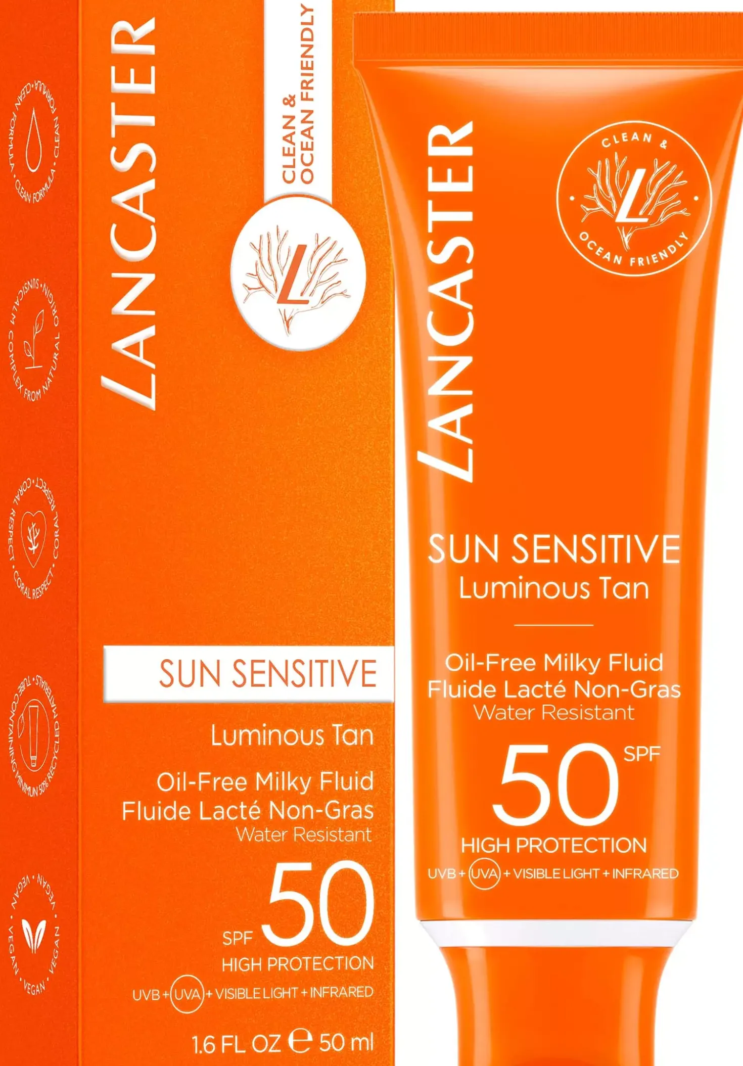 Lancaster Sun Sensitive Oil-Free Milky Fluid SPF50 High Protection 50 ml