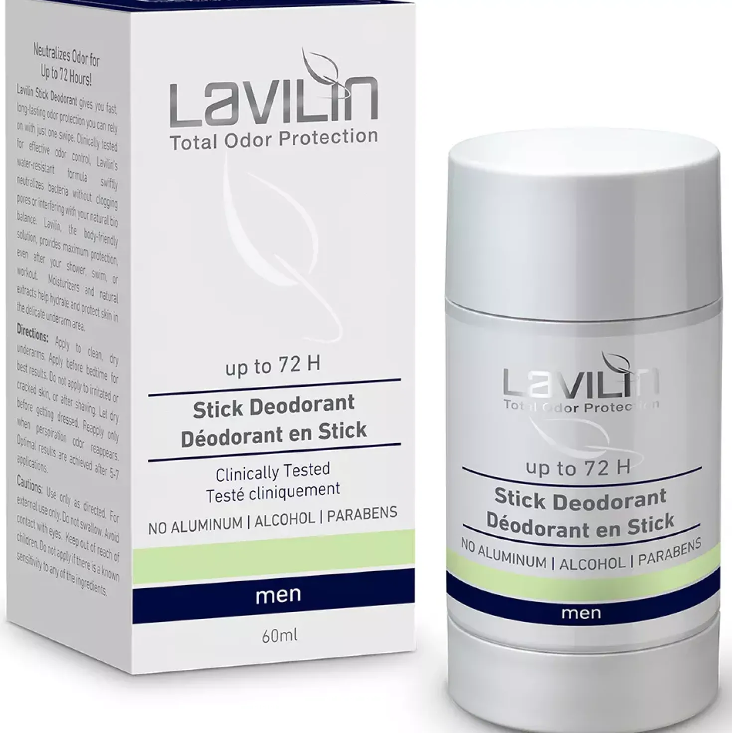 Lavilin Stick Deodorant 72h Men Probiotic 60 ml
