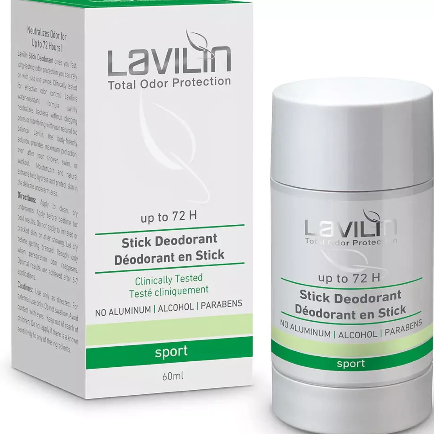 Lavilin Stick Deodorant 72h Sport Probiotic 60 ml