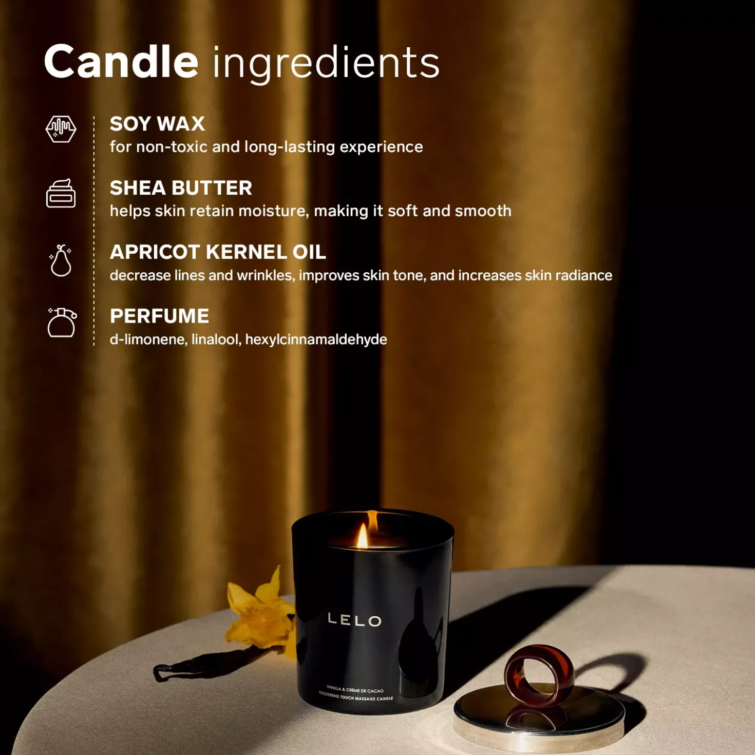 LELO Massage Candle Vanilla & Creme de Cacao