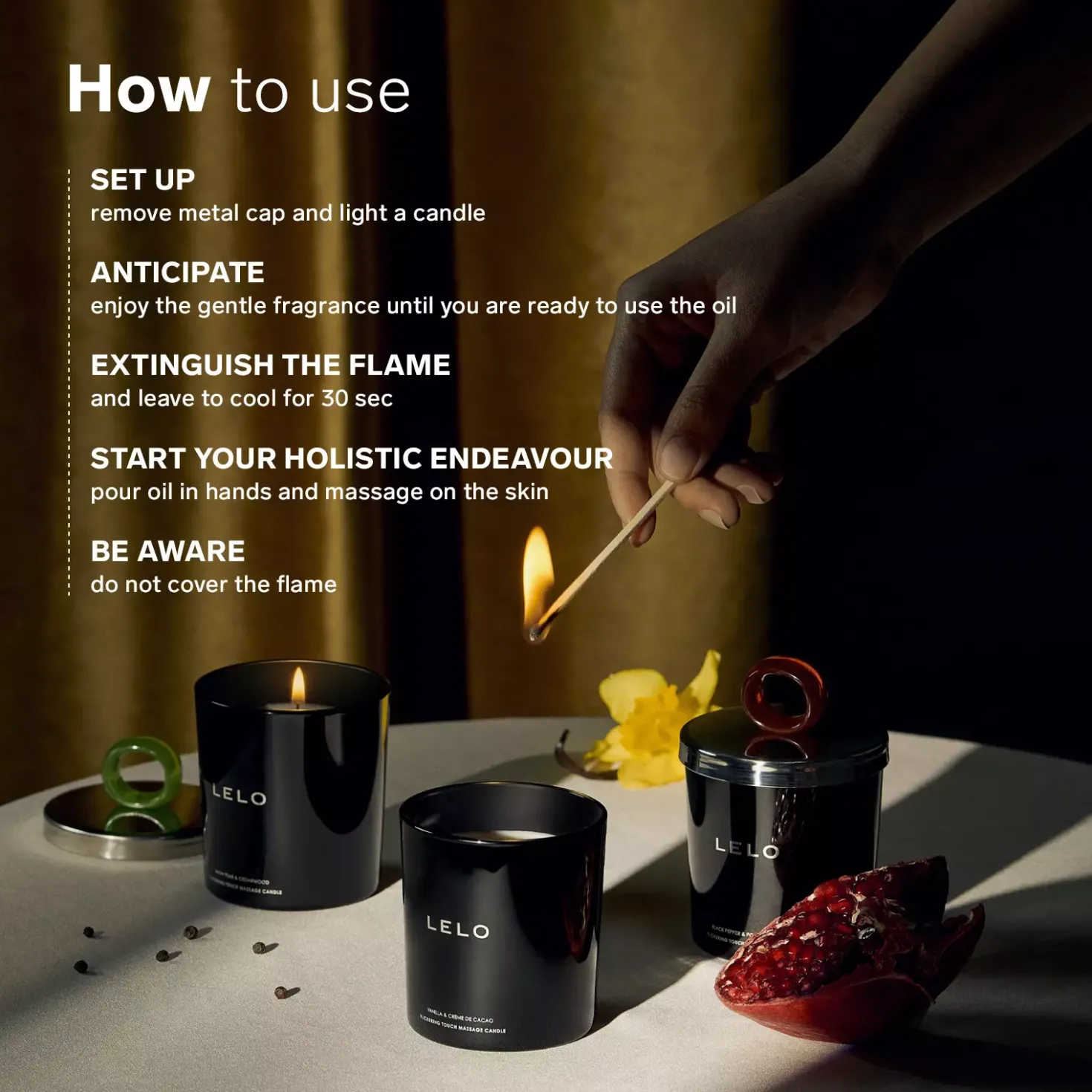 LELO Massage Candle Vanilla & Creme de Cacao