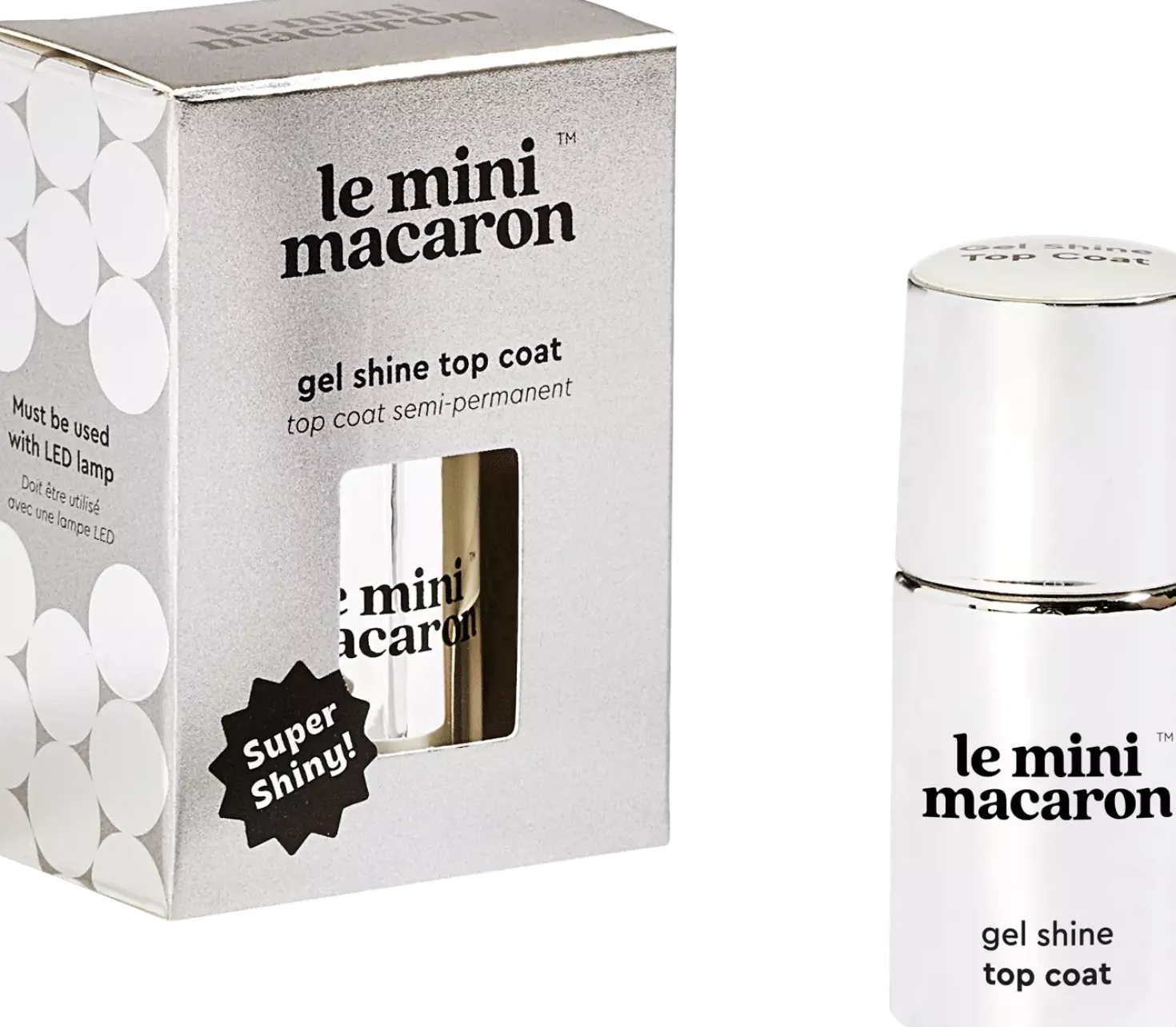 Le Mini Macaron Single Gel Polish Shine Topcoat