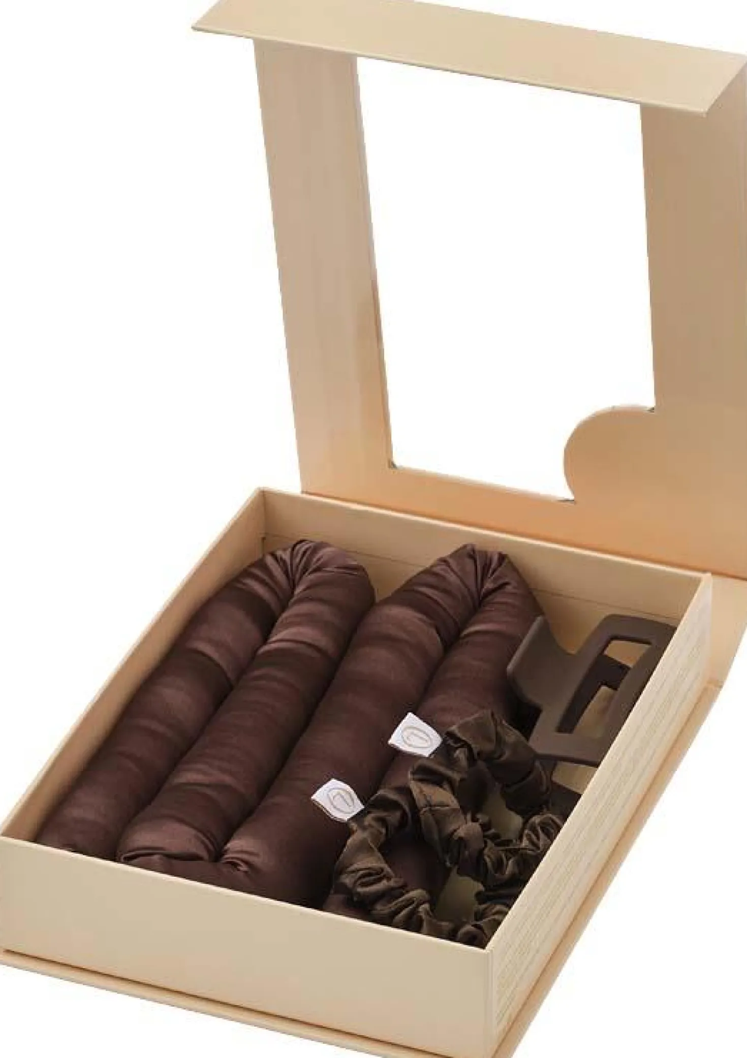 Lenoites Heatless Curls in Mulberry Silk Medium Brown