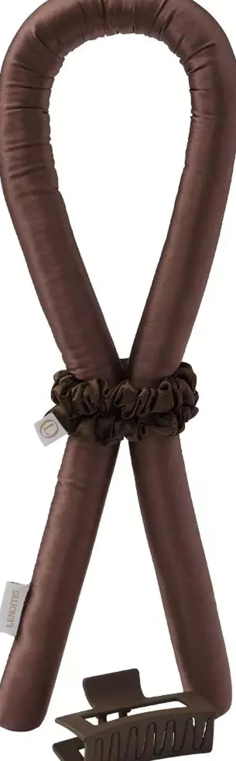 Lenoites Heatless Curls in Mulberry Silk Small Brown