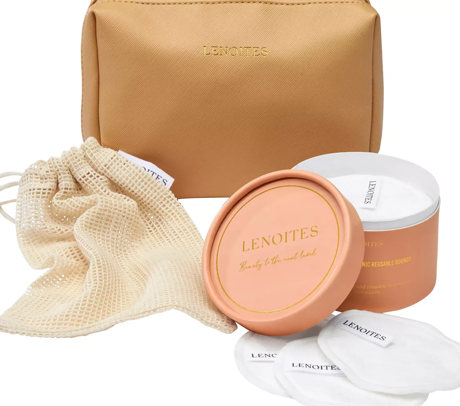 Lenoites Pure Premium Organic Reusable Rounds 14 stk