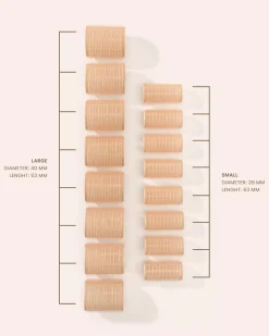 Lenoites Self Grip Hair Rollers 16-Pack