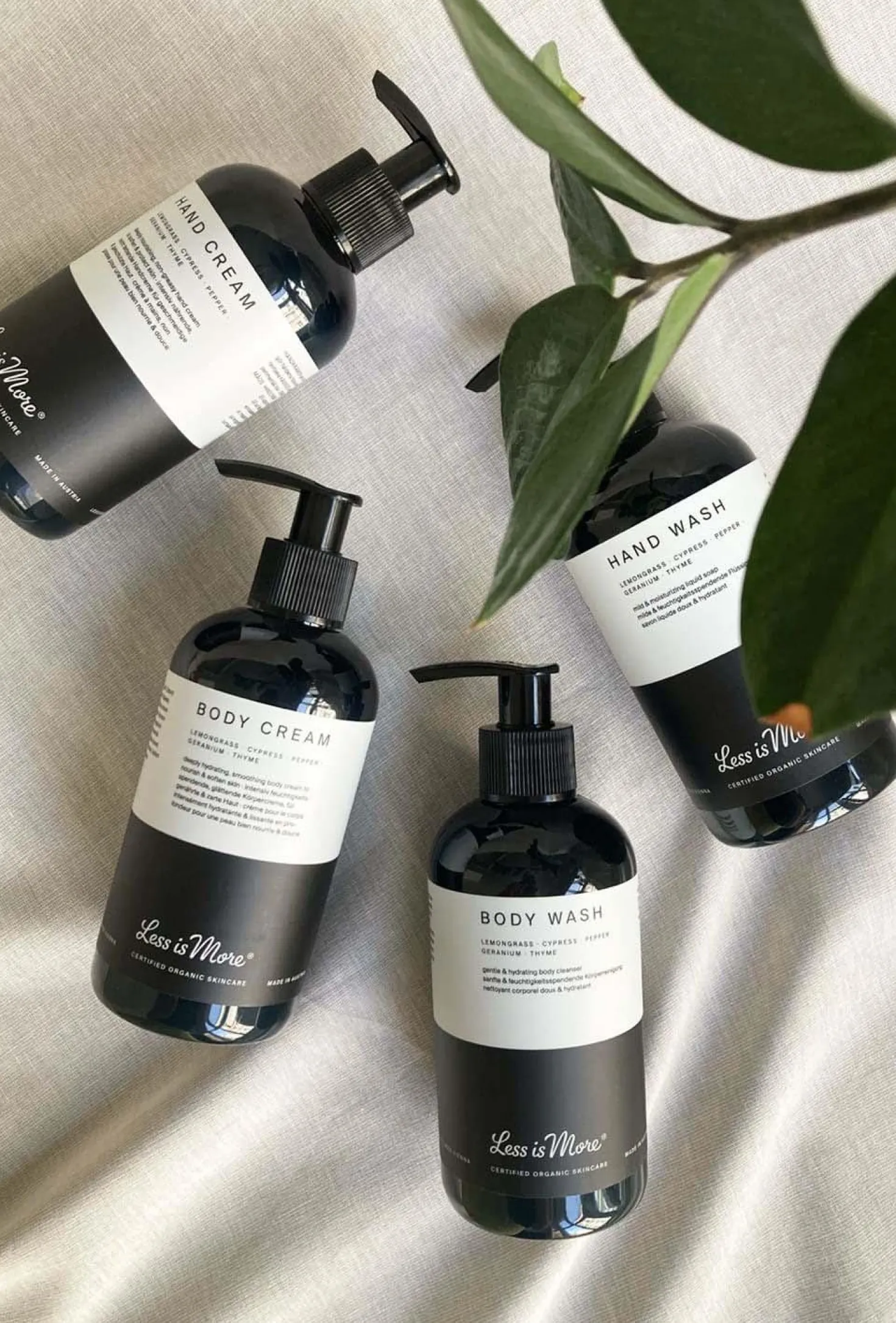 Less Is More Organic Hand Cream Lemongrass 250 ml