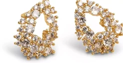 Lily and Rose Petite Miss Alice earrings Crystal Gold