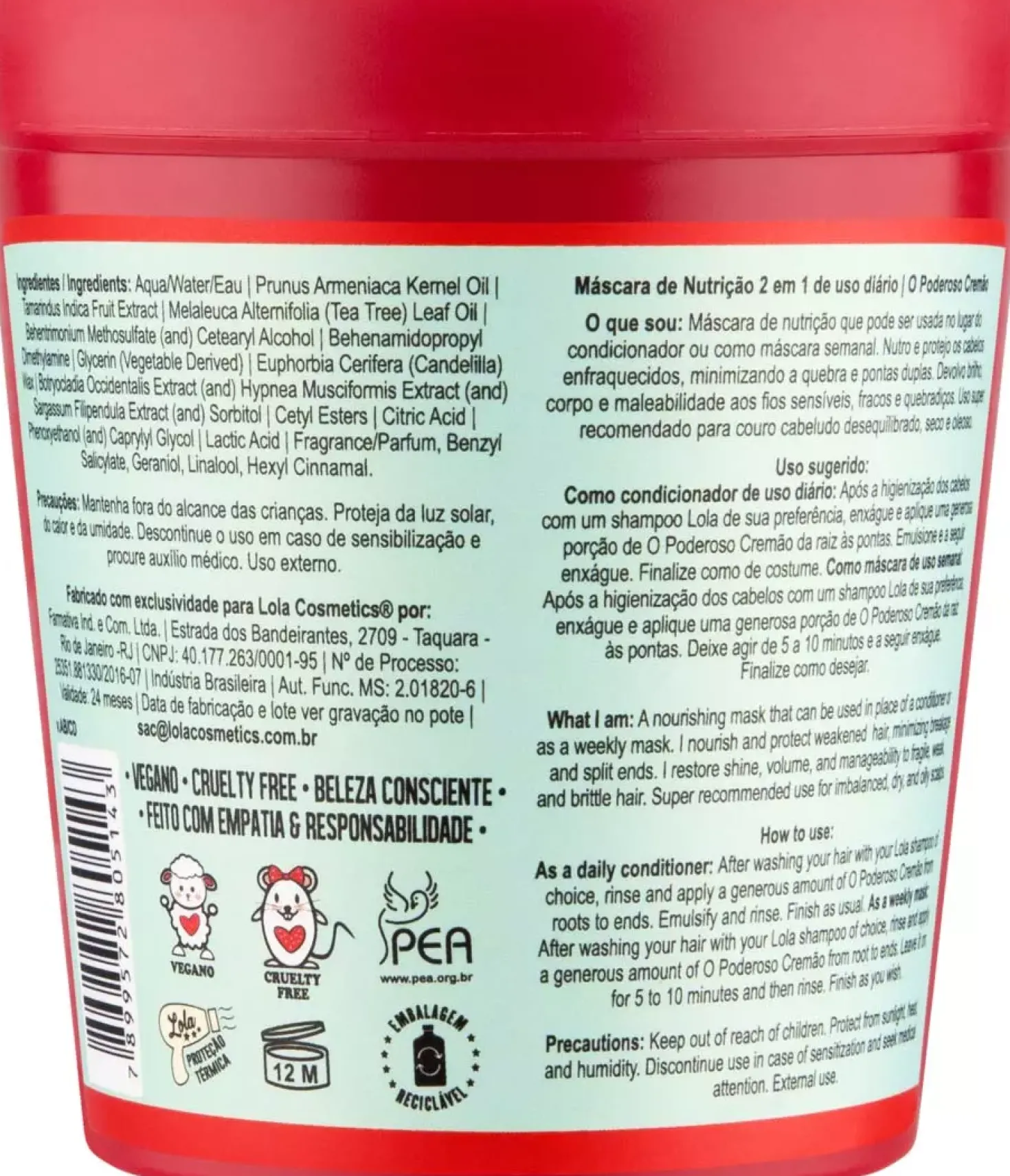Lola from Rio O Poderoso The Powerful Cream Mask 230 g