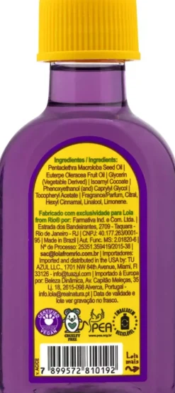 Lola from Rio Pinga Acai E Pracaxi Oil 50 ml
