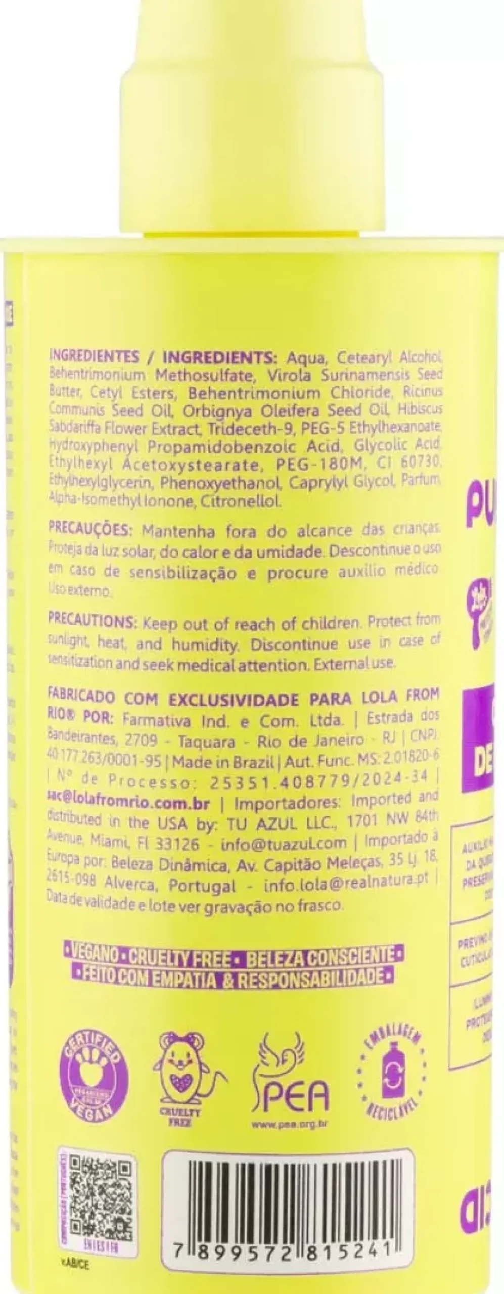 Lola from Rio Purple Acid Porosity Corrector 250 ml
