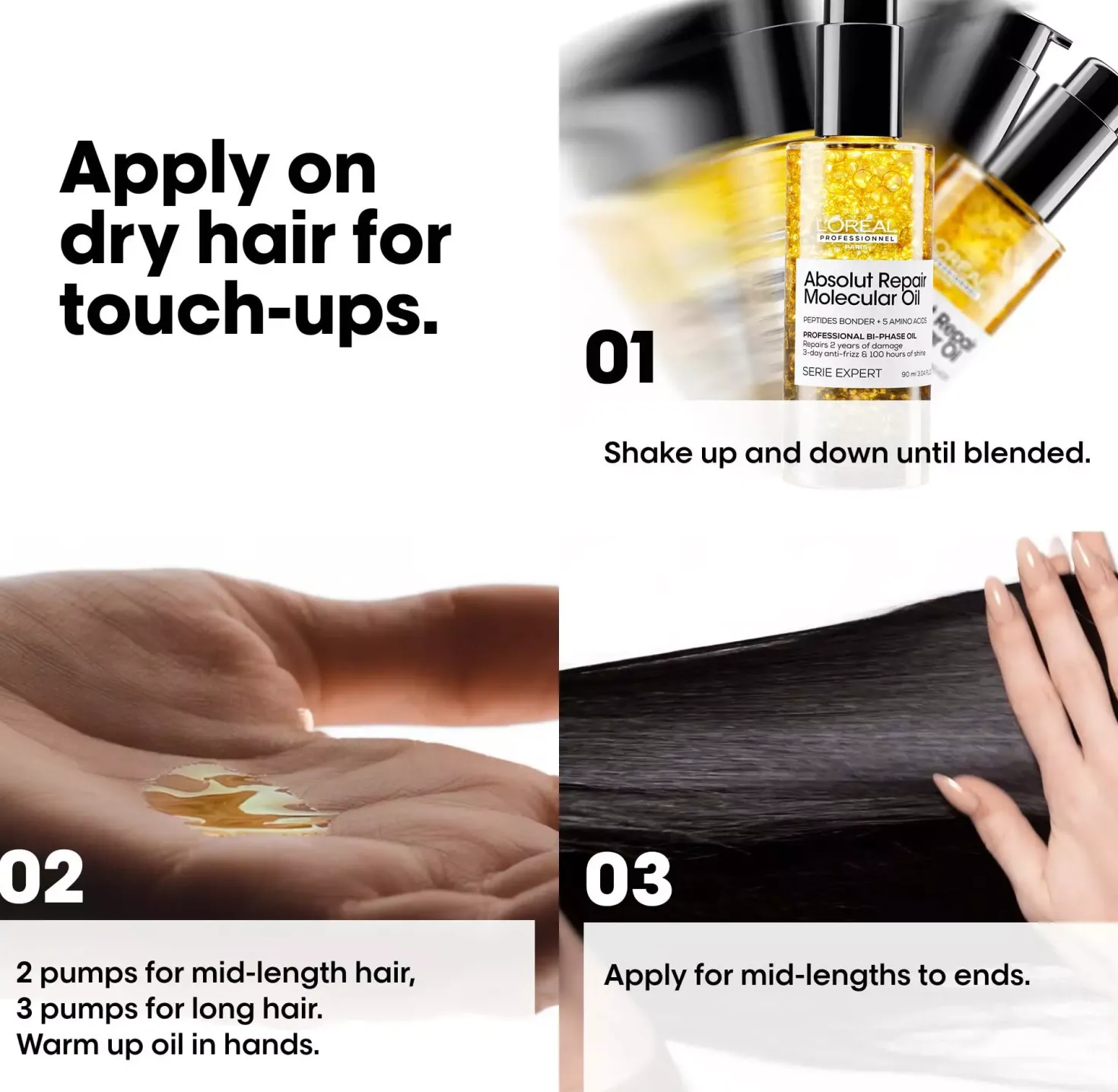 L'Oréal ProfessionnelAbsolut Repair Molecular Bi-phase Oil 30 ml