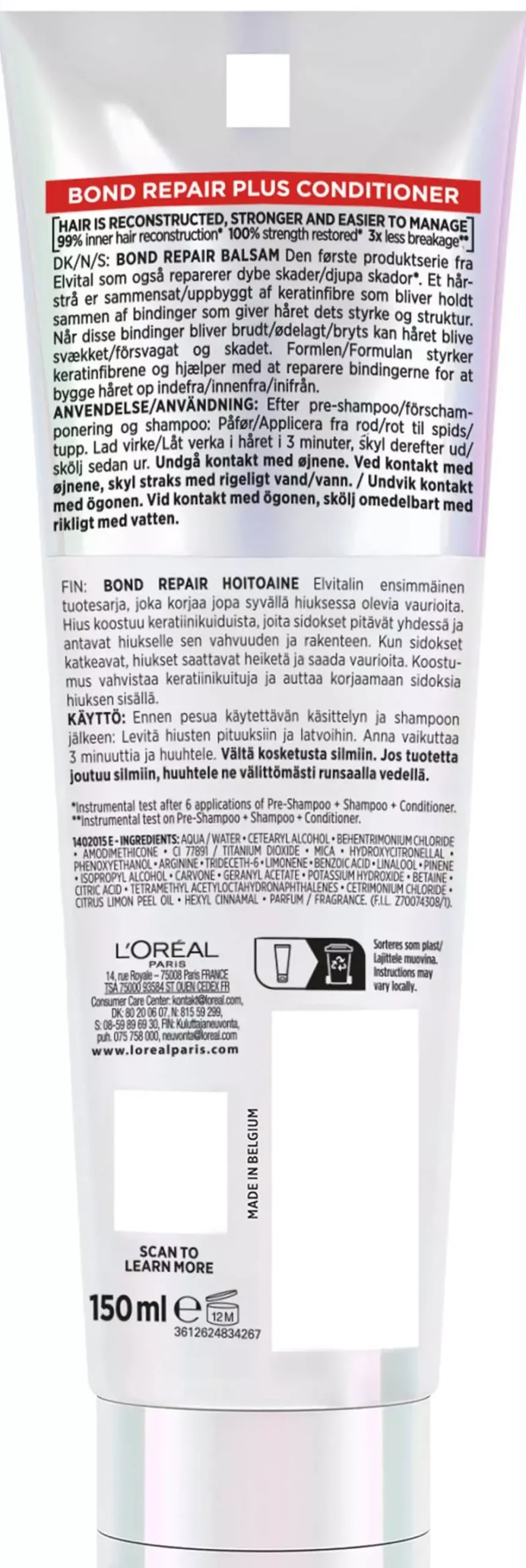 Loreal ParisElvital Bond Repair Conditioner 150 ml