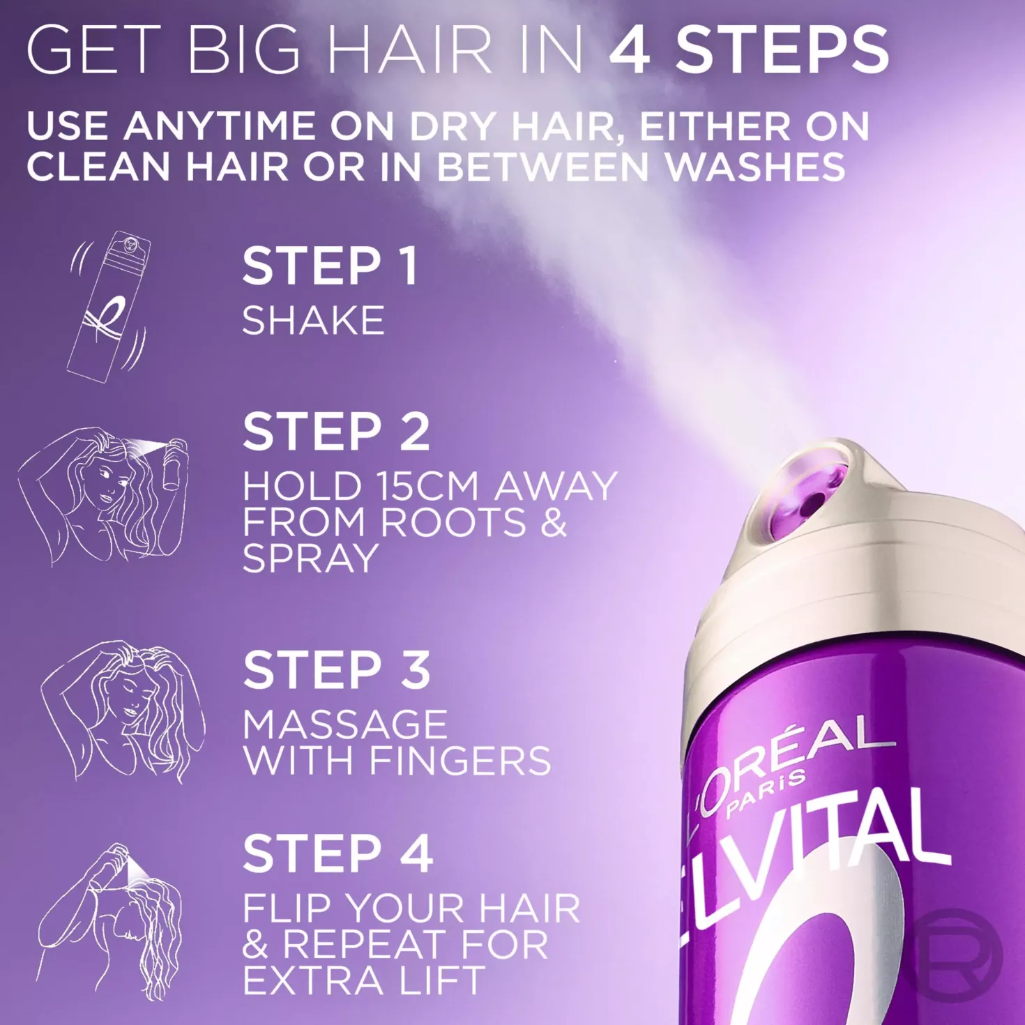 Loreal ParisElvital Collagen Lifter Big Hair Day Refreshing Volume Spray 200 ml