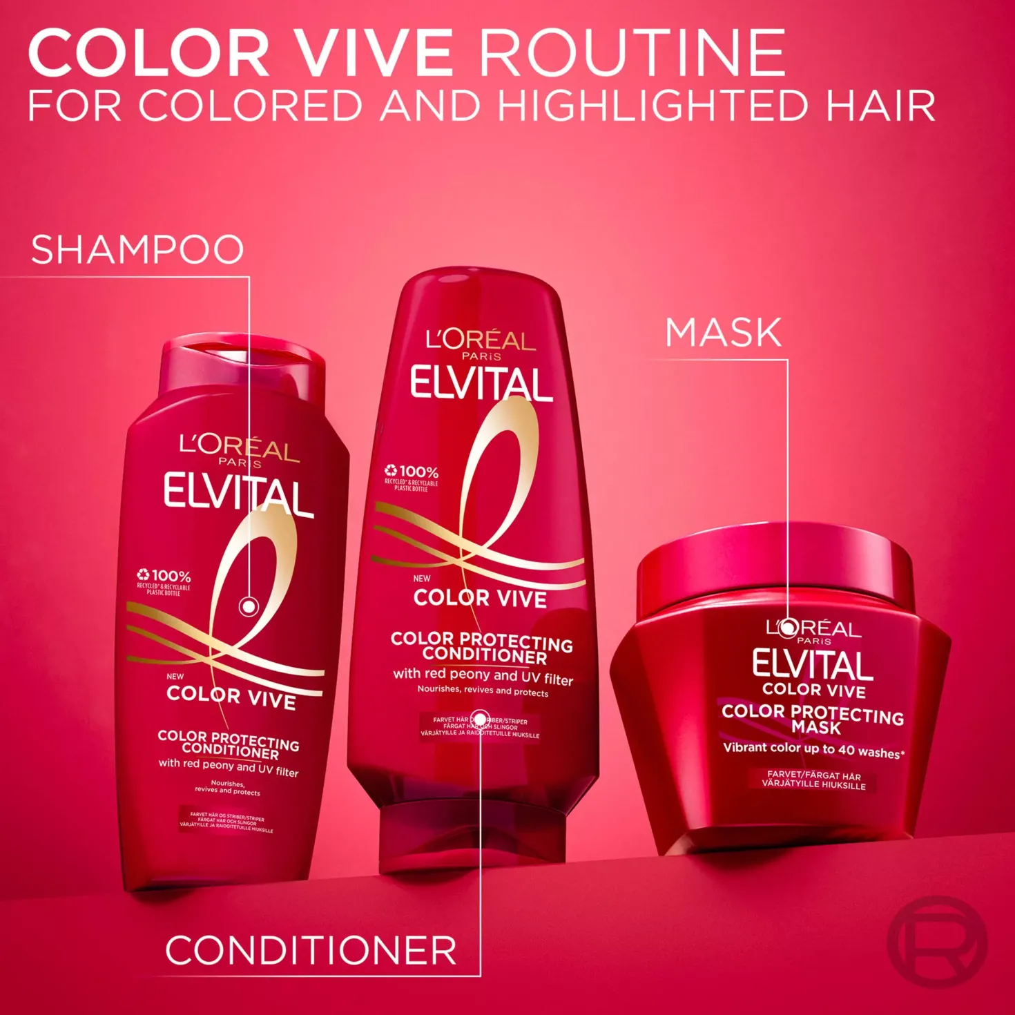 Loreal ParisElvital Color Vive Hårinpackning 300 ml
