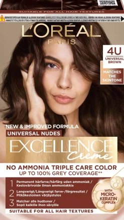 Loreal Paris Excellence Creme Universal Nudes 5U Universal Light Brown