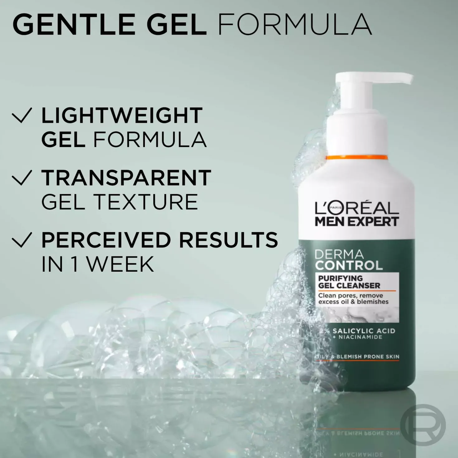 Loreal ParisMen Expert Derma Control Purifying Gel Cleanser 260 ml