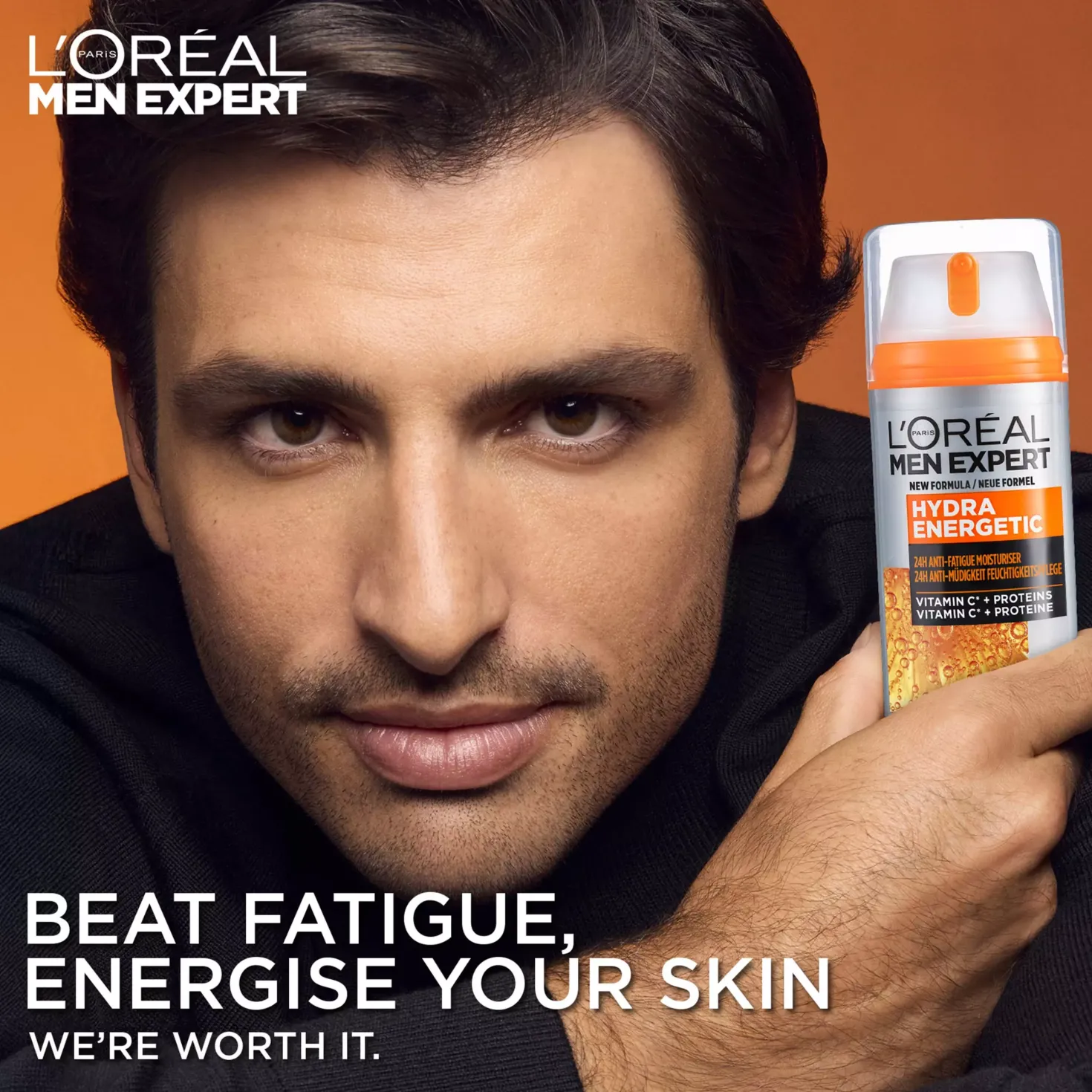 Loreal ParisMen Expert Hydra Energetic 24H Anti-Tiredness Moisturiser for Normal Skin 50 ml