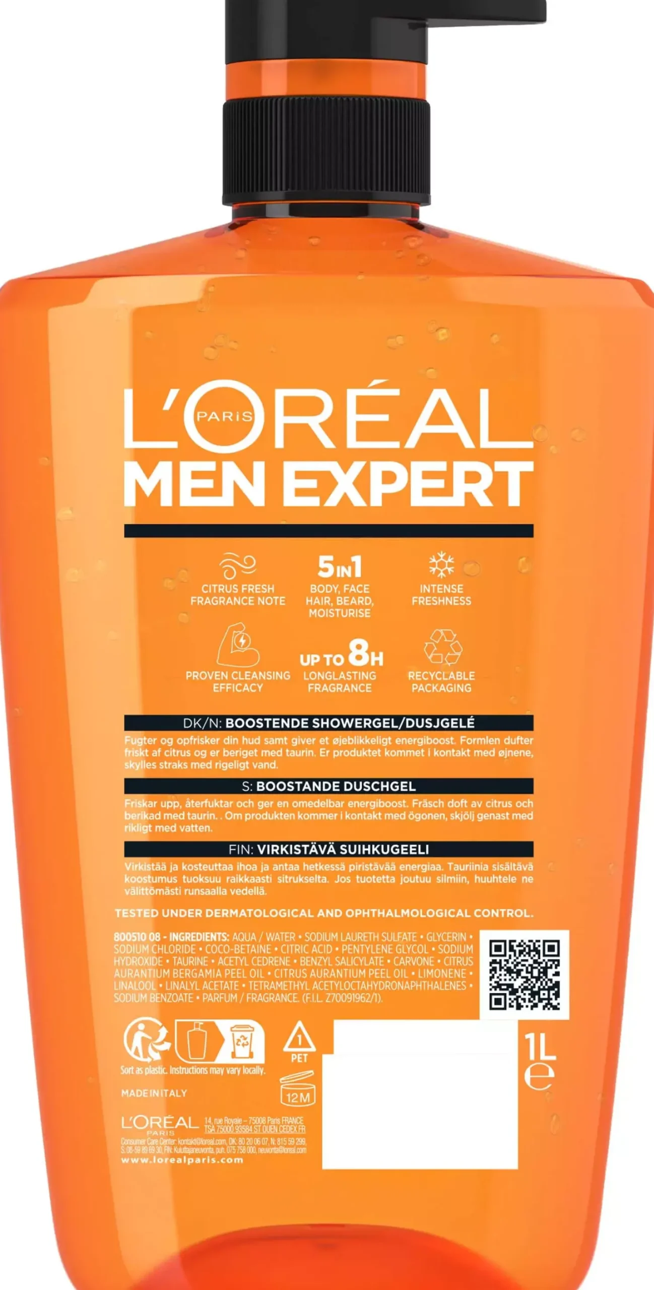 Loreal ParisMen Expert Hydra Energetic Shower Gel 300 ml