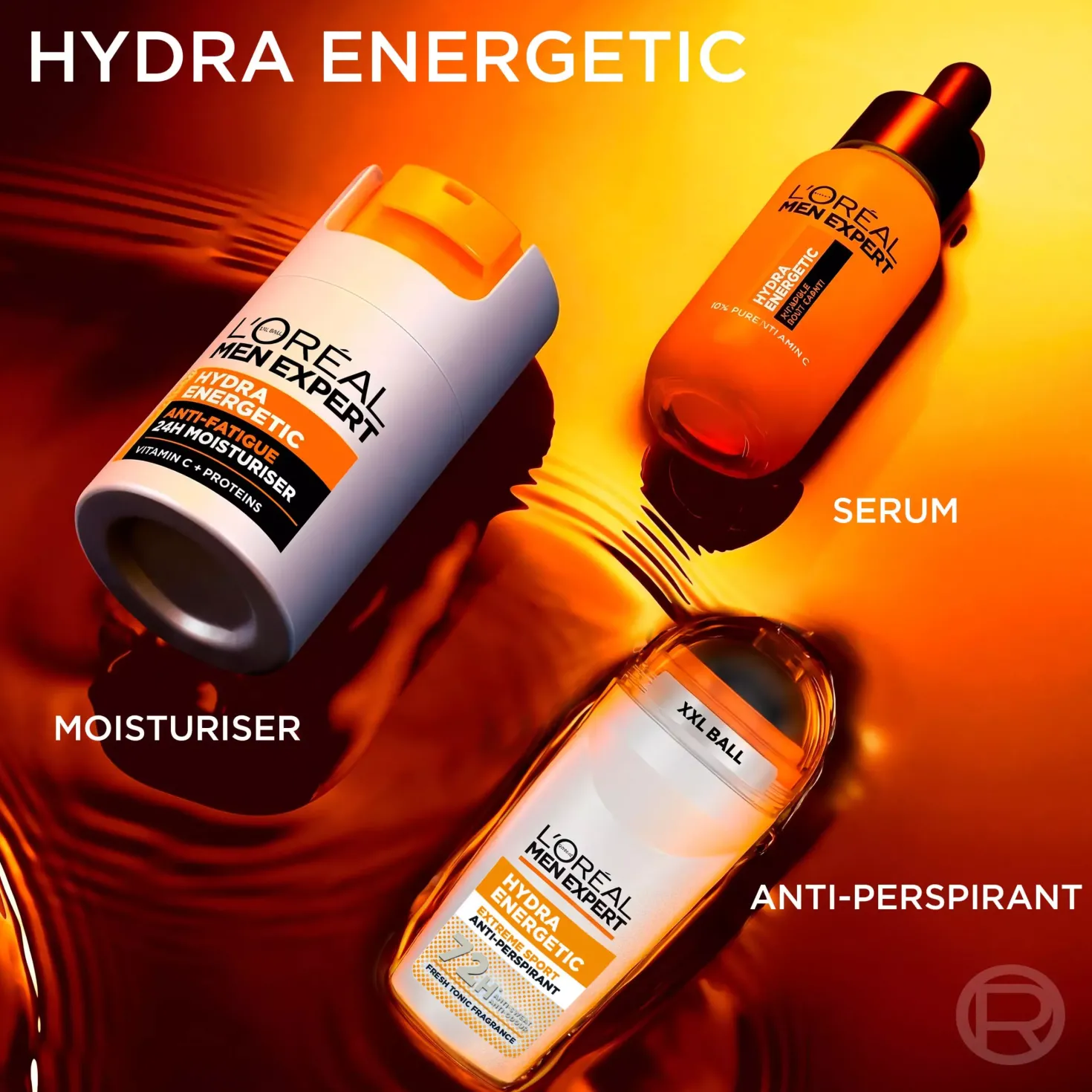 Loreal ParisMen Expert Hydra Energetic 24H Anti-Tiredness Moisturiser for Normal Skin 100 ml