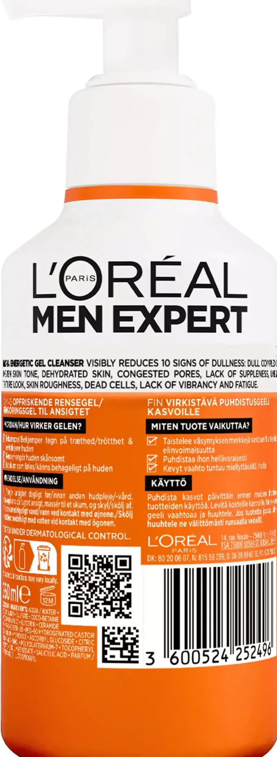 Loreal ParisMen Expert Hydra Energetic Vitamin C Gel Cleanser 260 ml