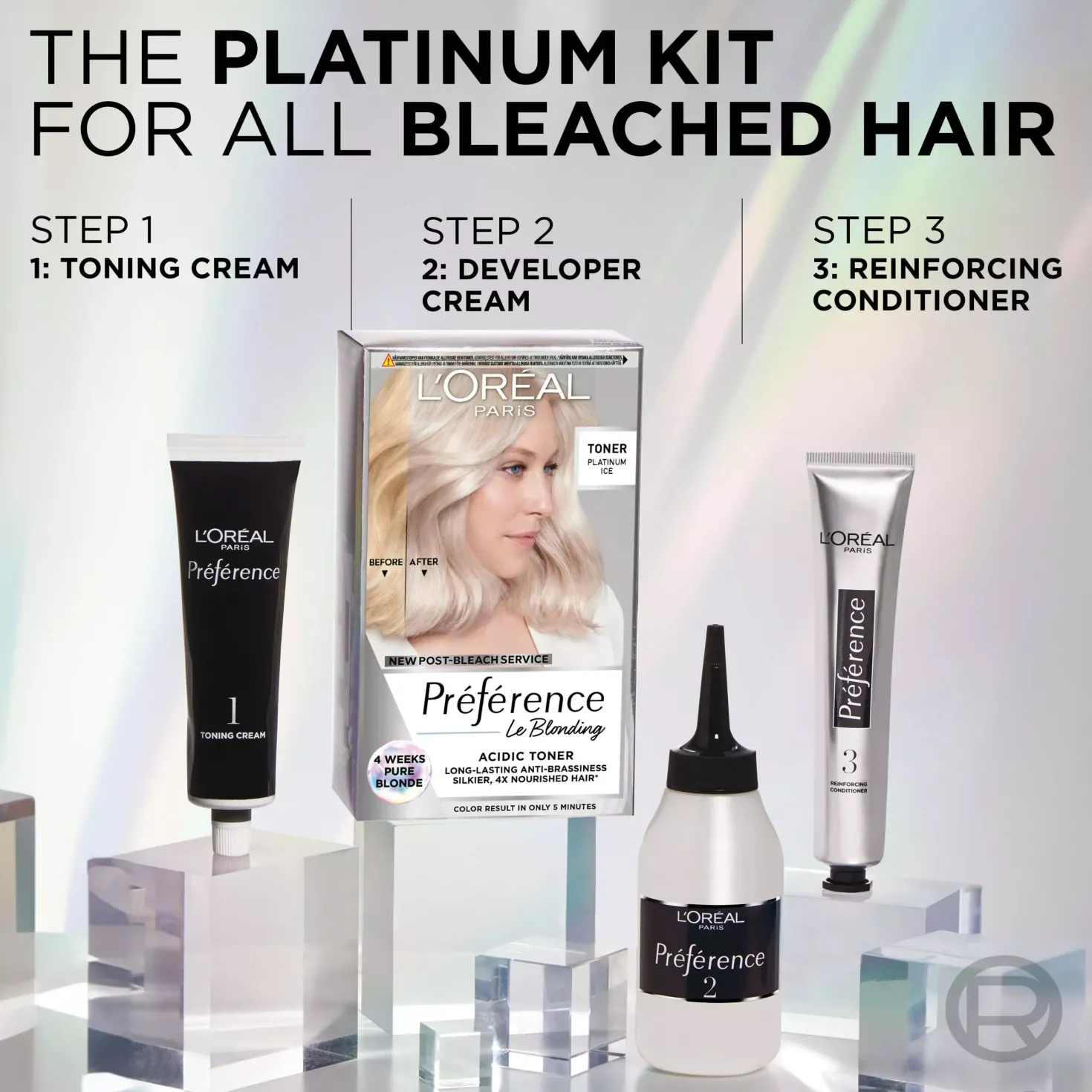 Loreal ParisPréférence Le Blonding Acidic Hair Toner 02 Pearly Boost