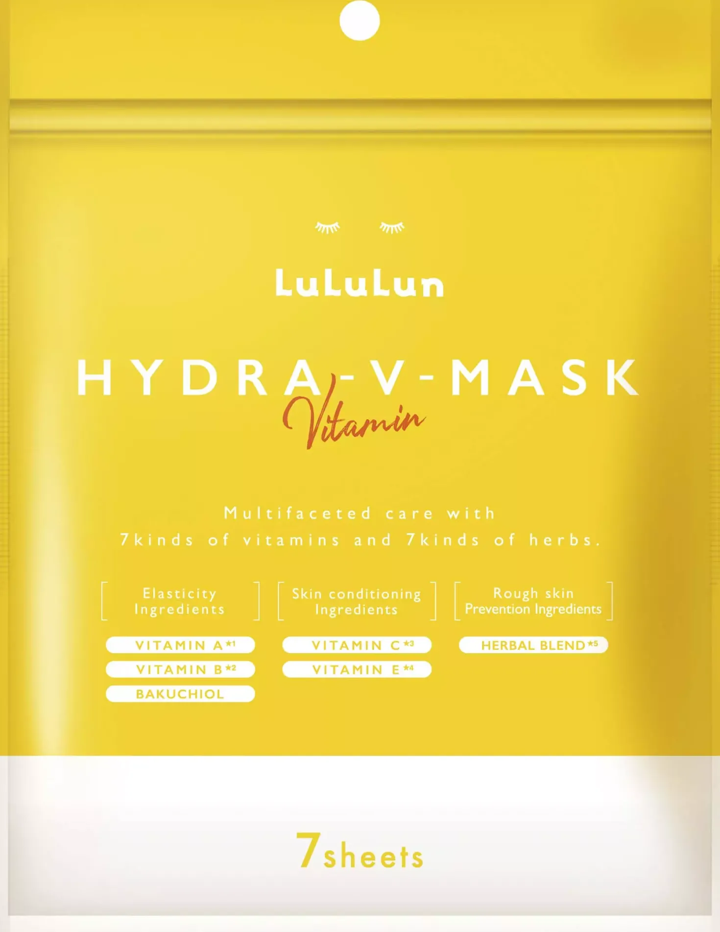LuLuLun Hydra V-Mask Vitamin Sheet Mask 28 stk