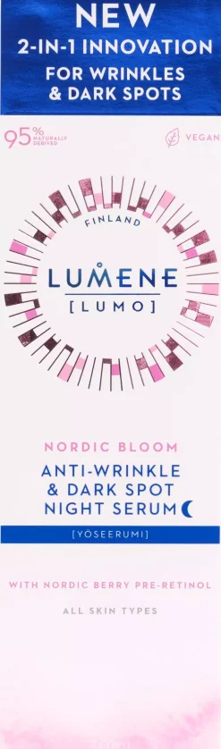 LumeneNordic Bloom Anti-Wrinkle & Dark Spot Night Serum 30 ml