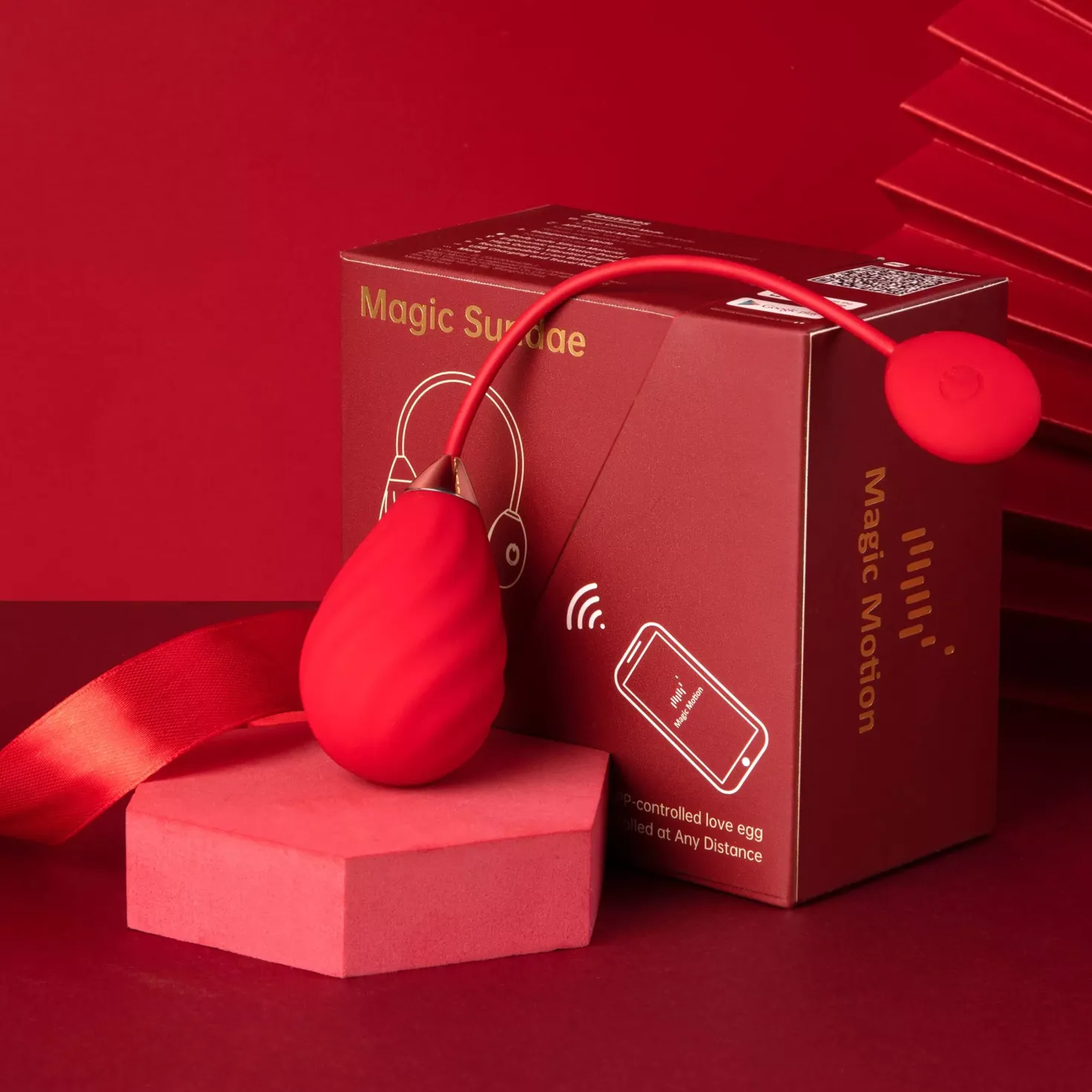Magic Motion App Controlled Vibrating Egg - Sundae